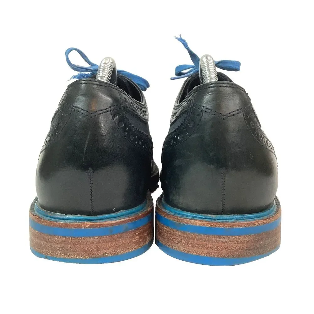 Cole Haan Great Jones Men's 10.5(M) Blue Suede & Synthetic Wingtip Oxford C11070 - Picture 3 of 9